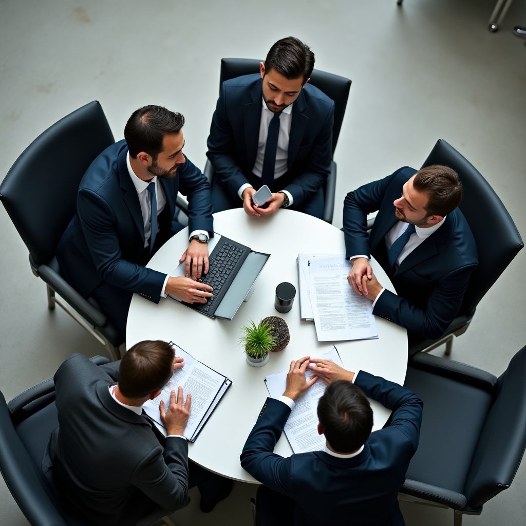 Руководитель проводит брифинг команды фронт-офиса